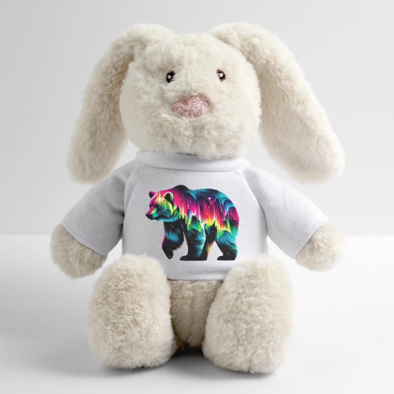Ours Lapin en peluche recyclé MiniFeet® Crème