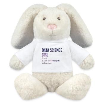 Science des données - Lapin en peluche recyclé MiniFeet® Crème - blanc - Devant