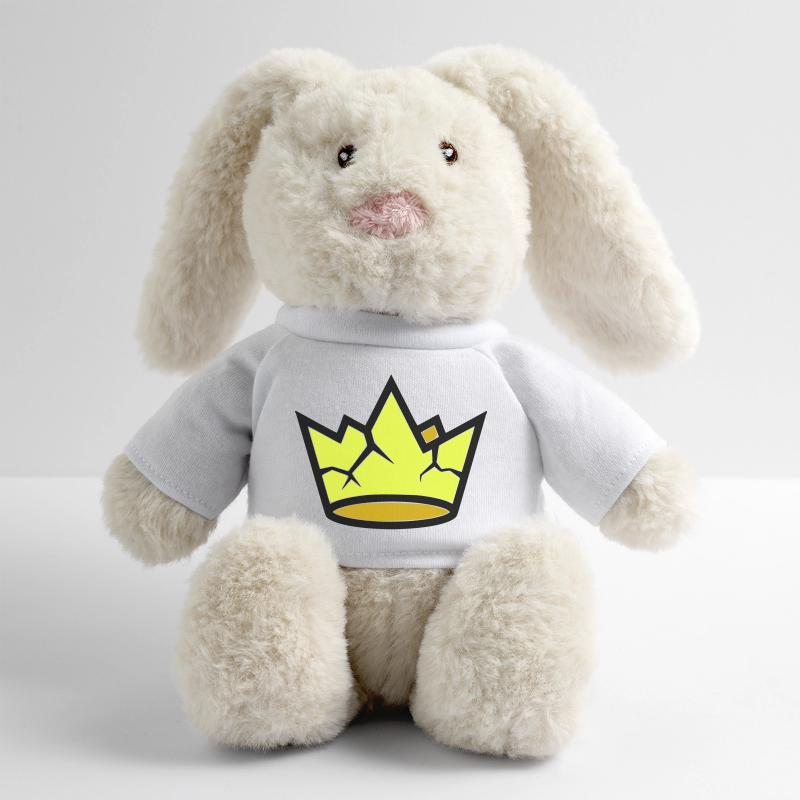 Broken Crown Grunge Cracked Vector MiniFeet® RecycelHase® Bunny Cream