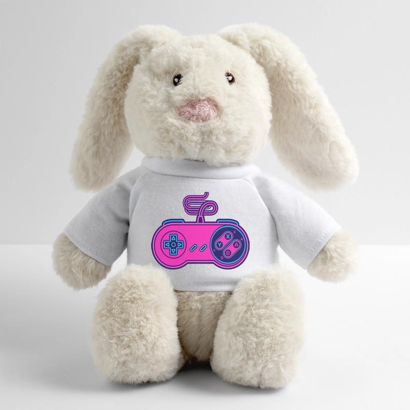 Retro pink neon controller MiniFeet® RecycelHase® Bunny Cream