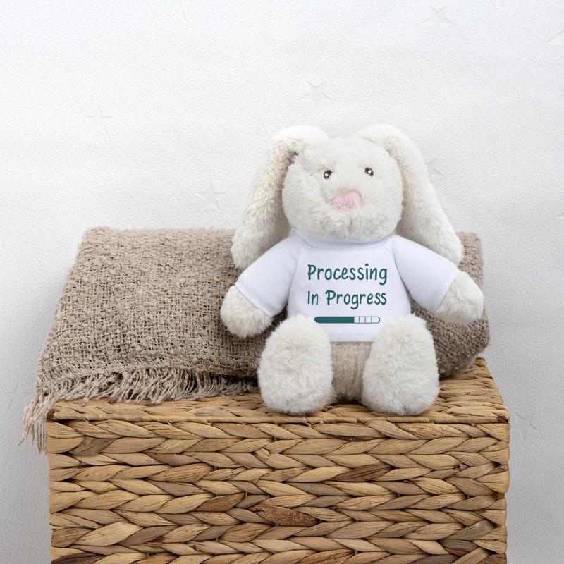 Processing In Progress Loading Bar Statement MiniFeet® RecycelHase® Bunny Cream
