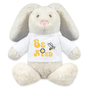 Be Kind! - MiniFeet® RecycelHase® Bunny Cream - white - Front