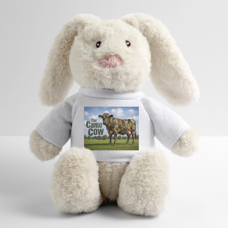 Tarnkuh auf der Wiese MiniFeet® RecycelHase® Creme