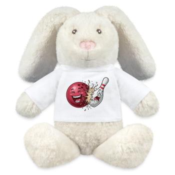 Bullet Cracker: Bowling Clash - MiniFeet® RecycelHase® Bunny Cream - white - Front