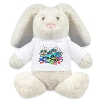 Mutter-Tochter-Kreuzfahrt Familienurlaub - MiniFeet® RecycelHase® Creme - Weiß - Vorne