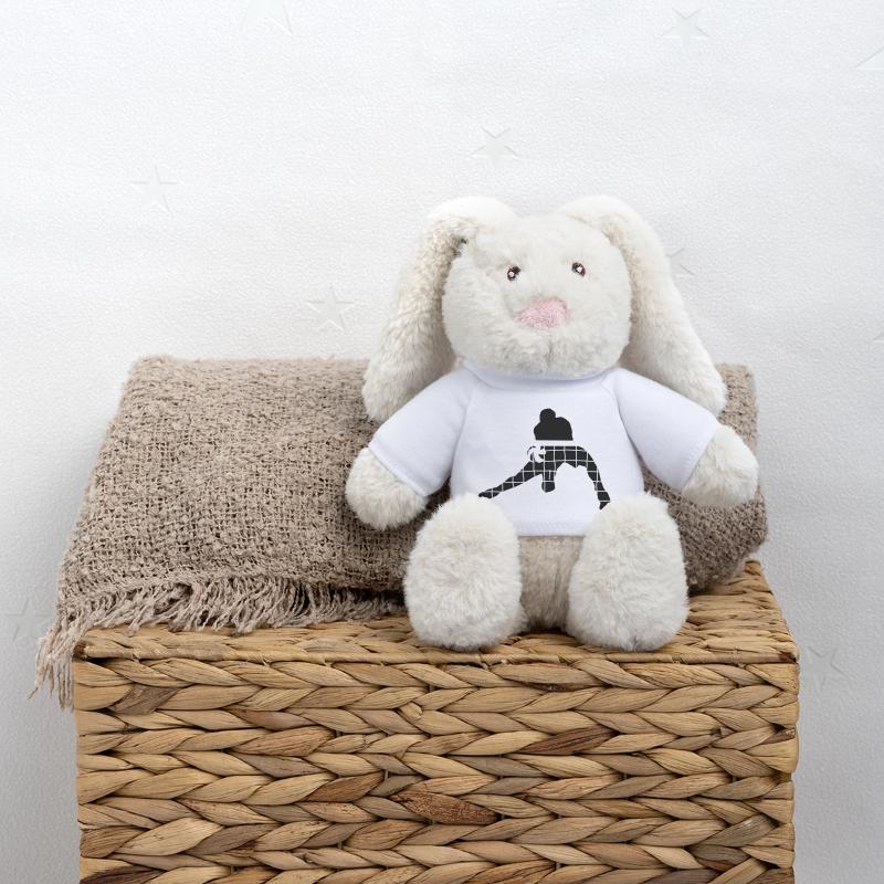 Volleyball Lapin en peluche recyclé MiniFeet® Crème
