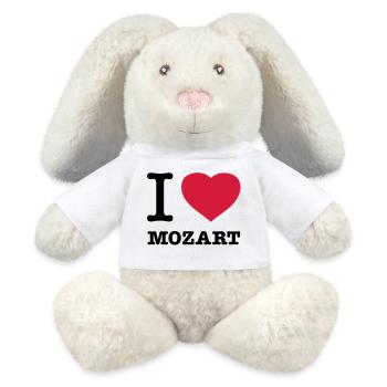 I LOVE MOZART - MiniFeet® RecycelHase® Creme - Weiß - Vorne
