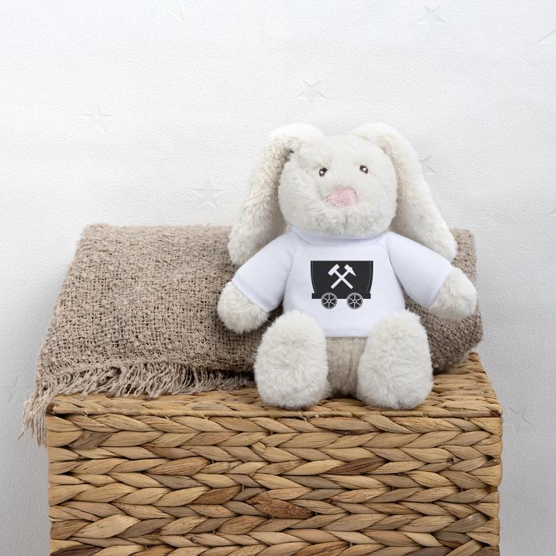 Bonne chance! Logo Lore et Lore Lapin en peluche recyclé MiniFeet® Crème