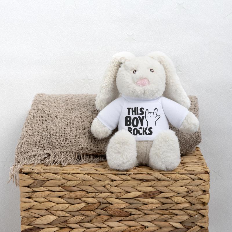 This Boy rocks MiniFeet® RecycelHase® Creme