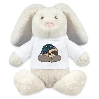 Paresseux Sleepyhead Sleepy Sleeper Fatigué de dormir - Lapin en peluche recyclé MiniFeet® Crème - blanc - Devant