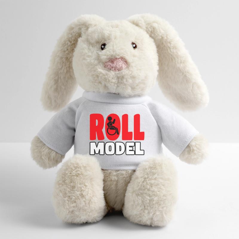 Chaque utilisateur de fauteuil roulant est un modèle à rouleaux* Lapin en peluche recyclé MiniFeet® Crème