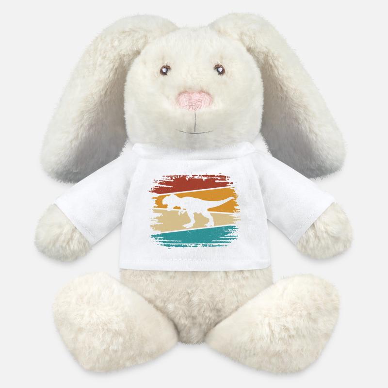 T Rex - MiniFeet® RecycelHase® Creme - Weiß