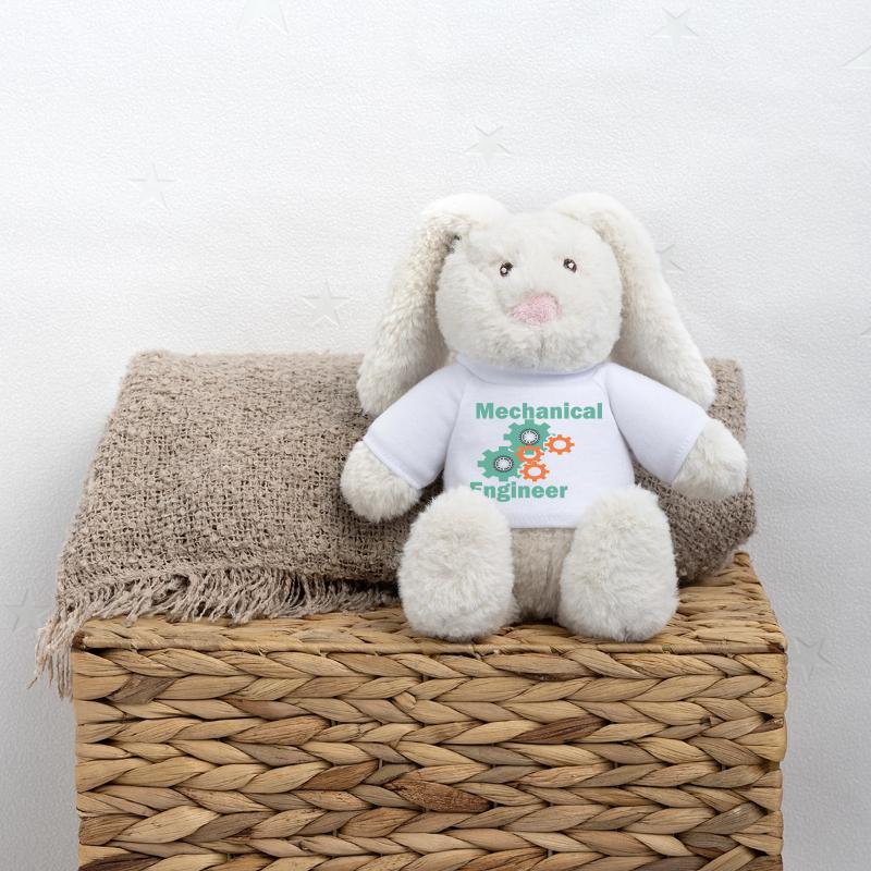 Mechanical Engineering Funny Engineer MiniFeet® RecycelHase® Bunny Cream