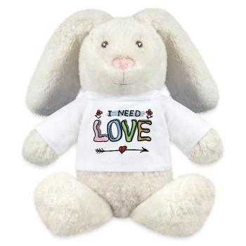 Love - MiniFeet® RecycelHase® Bunny Cream - white - Front