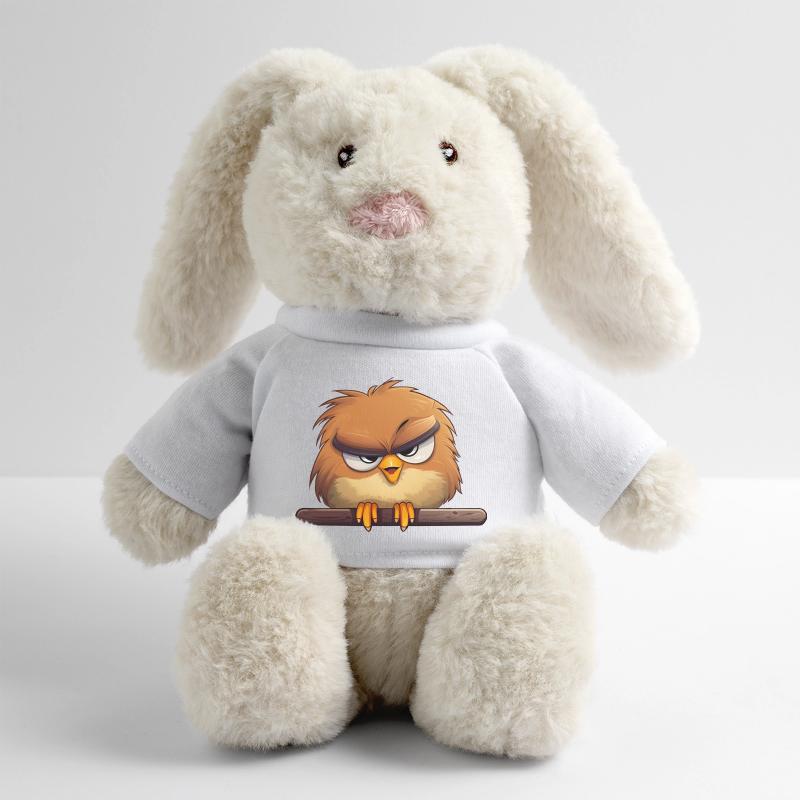 Really? Vogel mit bösem Blick MiniFeet® RecycelHase® Creme