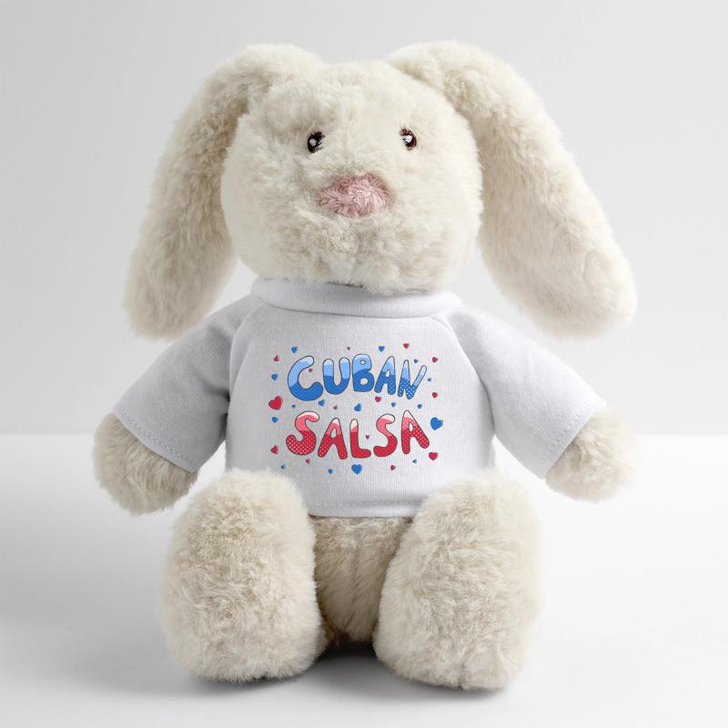 Cuban Salsa Rueda Timba Dancing MiniFeet® RecycelHase® Bunny Cream