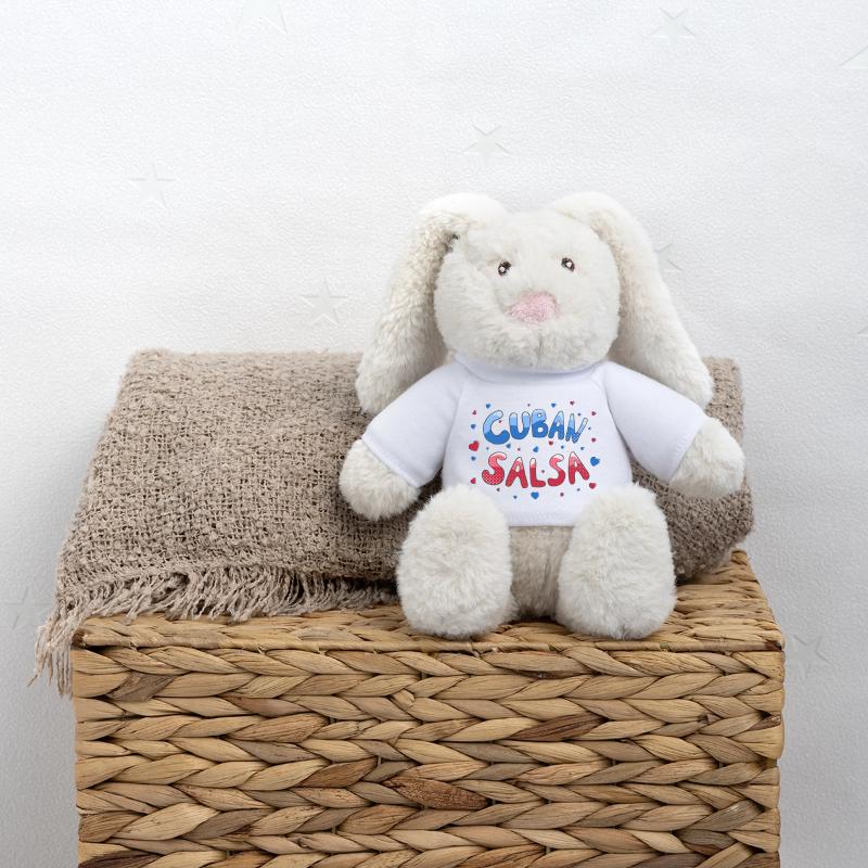 Cuban Salsa Rueda Timba Dancing MiniFeet® RecycelHase® Bunny Cream