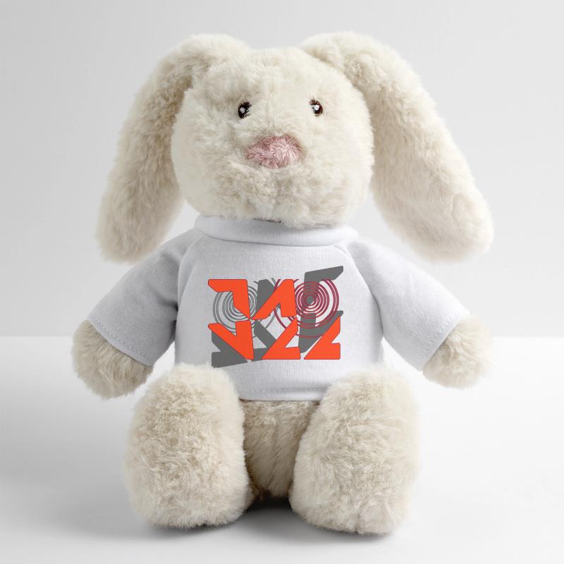 Jazz Graffiti Pattern MiniFeet® RecycelHase® Bunny Cream