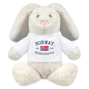 Norway - Norge - Norwegen - Scandinavia - 1905 - MiniFeet® RecycelHase® Creme - Weiß - Vorne
