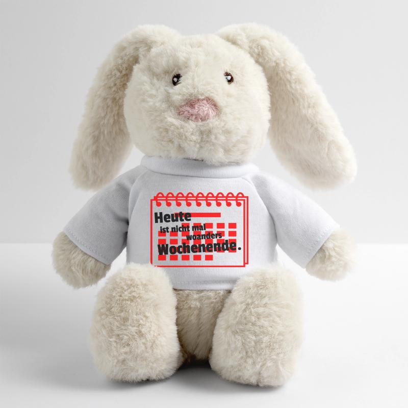Week-end de nulle part Lapin en peluche recyclé MiniFeet® Crème