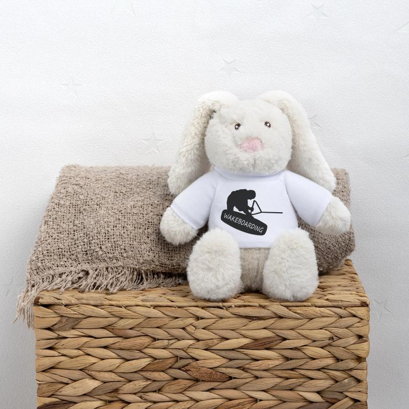 Wakeboard Lapin en peluche recyclé MiniFeet® Crème