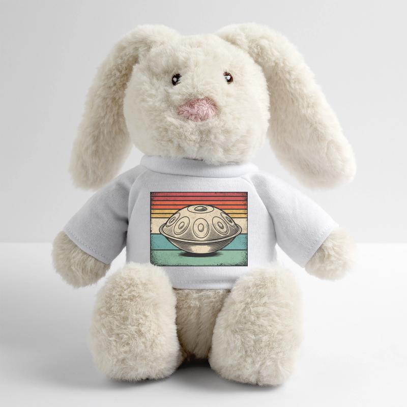 Handpan Hang Drum Retro MiniFeet® RecycelHase® Bunny Cream