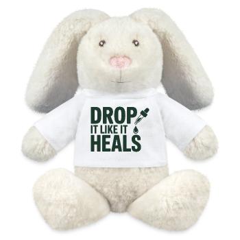 Homöopathie Lass es ab, als würde es professionell heilen. - MiniFeet® RecycelHase® Creme - Weiß - Vorne