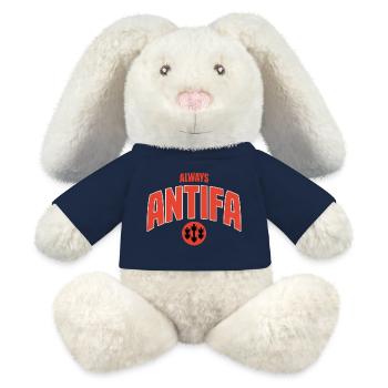 Always Antifa – Antifaschistisches T-Shirt - MiniFeet® RecycelHase® Creme - French Navy - Vorne