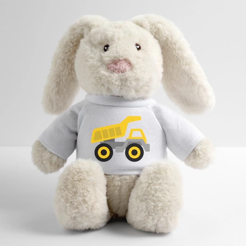 Benne Lapin en peluche recyclé MiniFeet® Crème