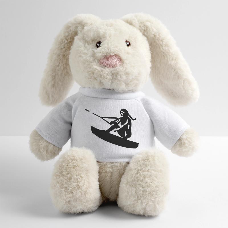 wakeboard Lapin en peluche recyclé MiniFeet® Crème
