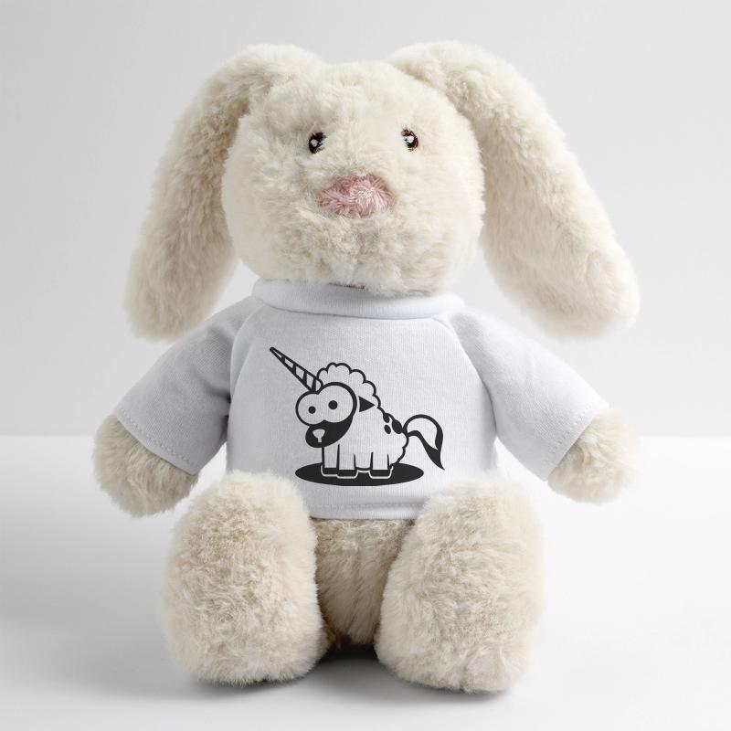 Verwandlungskünstler Lambda: als Einhorn MiniFeet® RecycelHase® Bunny Cream