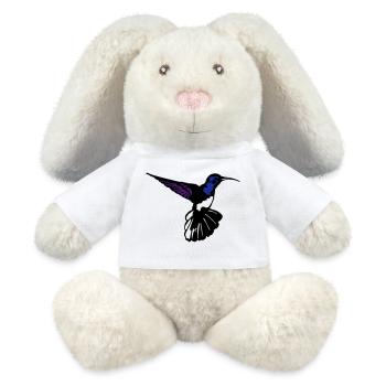 colibri - Lapin en peluche recyclé MiniFeet® Crème - blanc - Devant