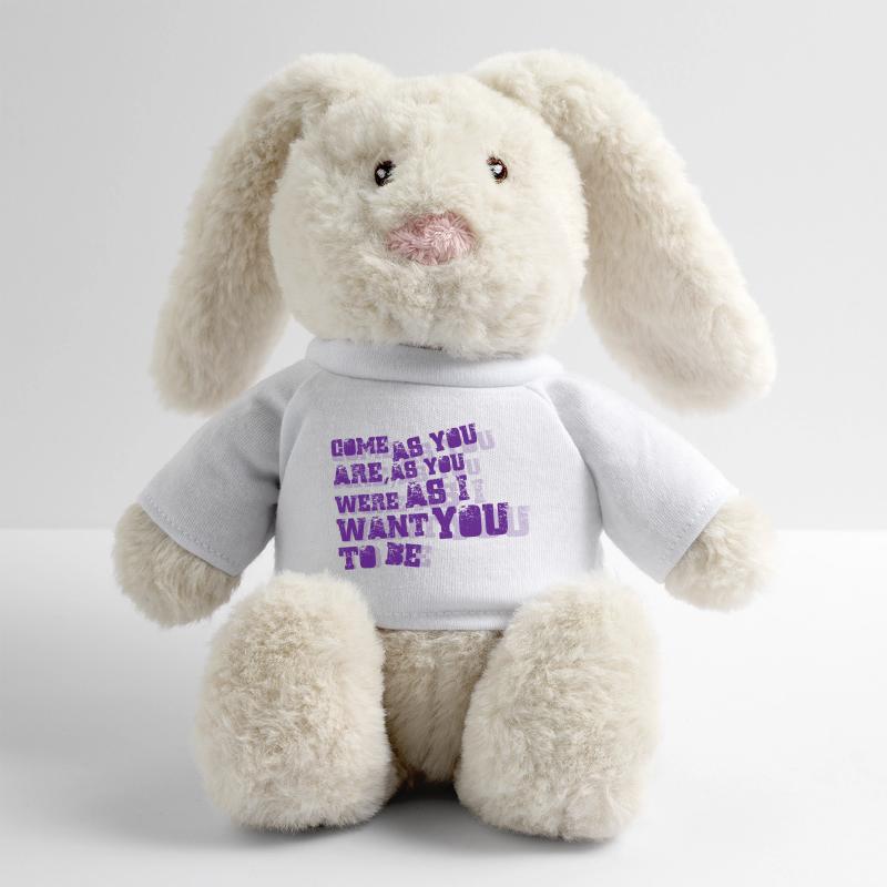 Nirvana - Venez comme vous êtes Lapin en peluche recyclé MiniFeet® Crème