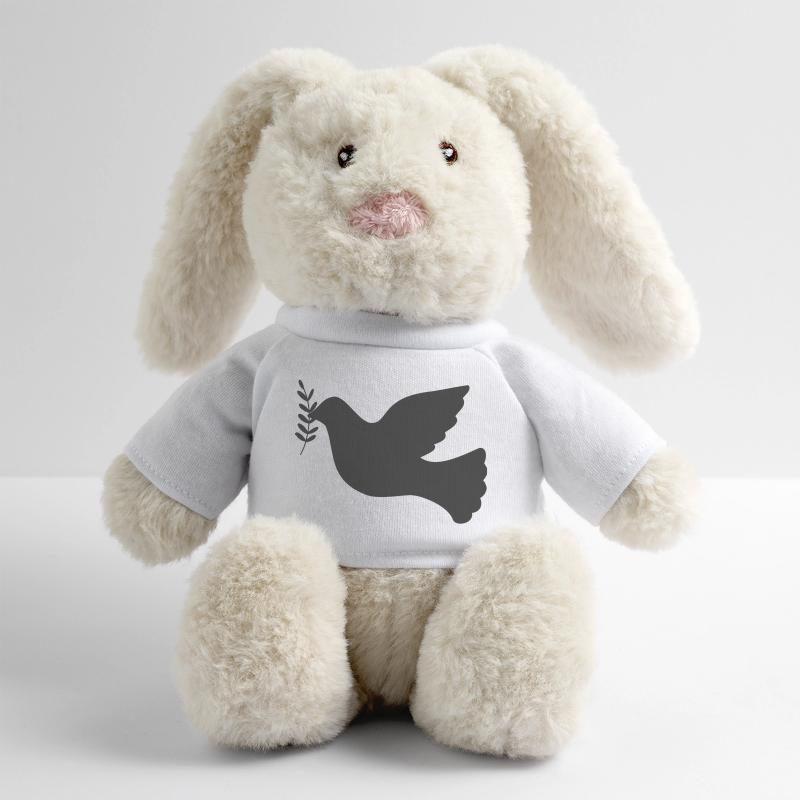Friedenstaube Frieden Symbol MiniFeet® RecycelHase® Creme