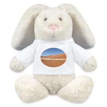 Wüsten Landschaft - MiniFeet® RecycelHase® Creme - Weiß - Vorne