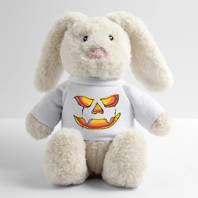 Jack-o'-lantern pumpkin lantern Halloween MiniFeet® RecycelHase® Bunny Cream