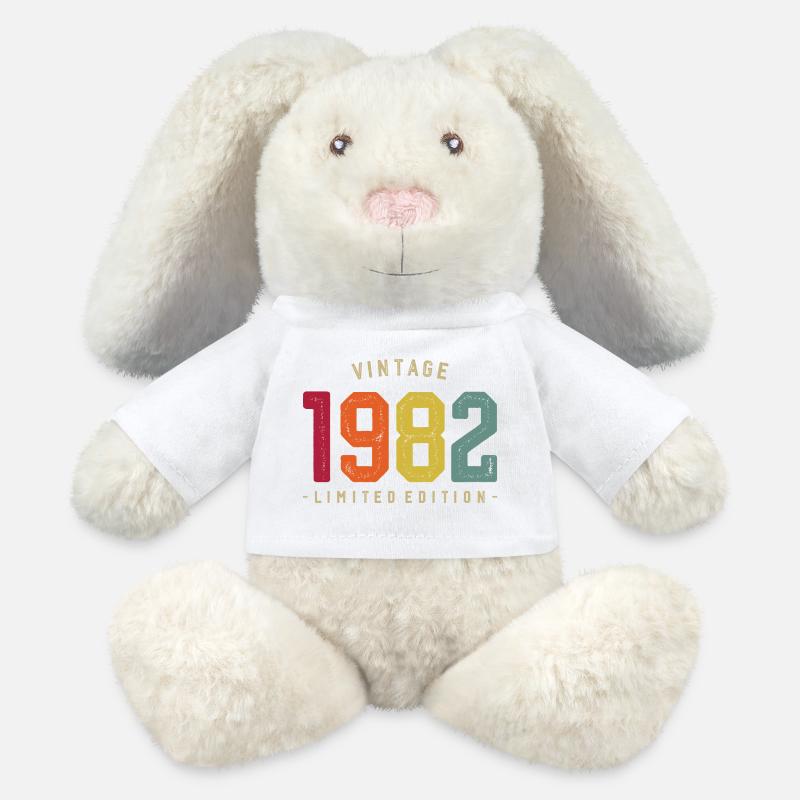 Jahrgang 1982 Limitierte Auflage - MiniFeet® RecycelHase® Creme - Weiß