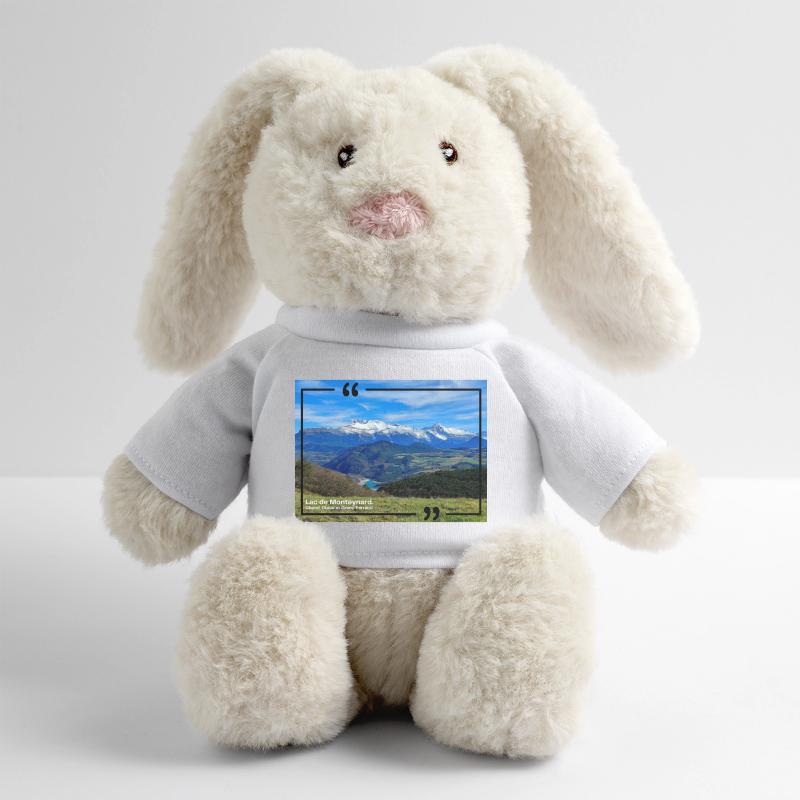 Lac de Monteynard le 120323 Lapin en peluche recyclé MiniFeet® Crème