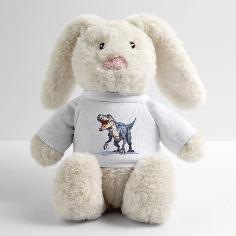 Rapace Lapin en peluche recyclé MiniFeet® Crème