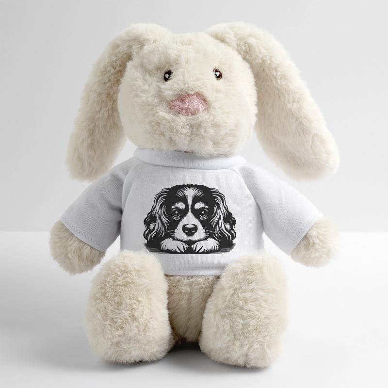 Cavalier King Charles Spaniel Head with Paws MiniFeet® RecycelHase® Bunny Cream