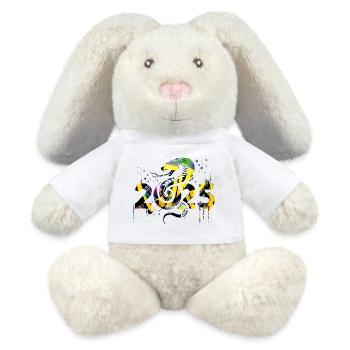 Fantasy Drache Anime Drachenkopf Mythos Reptilienschlange - MiniFeet® RecycelHase® Creme - Weiß - Vorne