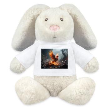Feuerphönix Aufstieg - MiniFeet® RecycelHase® Creme - Weiß - Vorne