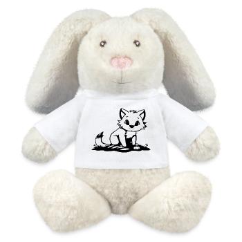 Fox - MiniFeet® RecycelHase® Bunny Cream - white - Front
