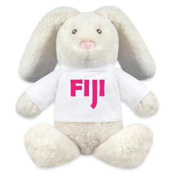 Fiji - Fidschi - Inseln - Pazifik - Südsee - MiniFeet® RecycelHase® Creme - Weiß - Vorne