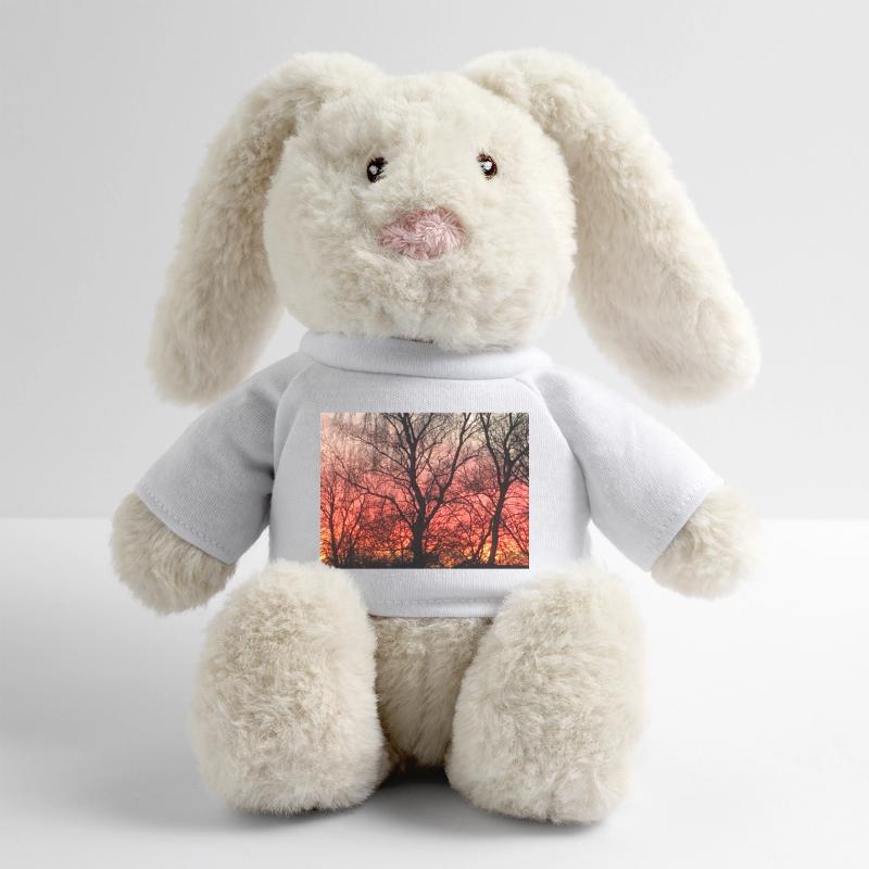 coucher de soleil Lapin en peluche recyclé MiniFeet® Crème