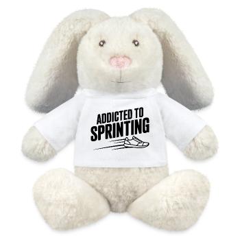 Sprintsüchtig - MiniFeet® RecycelHase® Creme - Weiß - Vorne