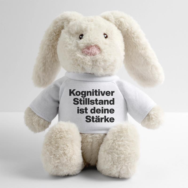 COGNITIVE STANDSTILL IS YOUR STRENGTH. SARCASM MiniFeet® RecycelHase® Bunny Cream