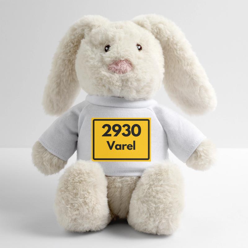 ANCIEN CODE POSTAL RÉTRO 2930 VAREL MEER & MÜHLE Lapin en peluche recyclé MiniFeet® Crème