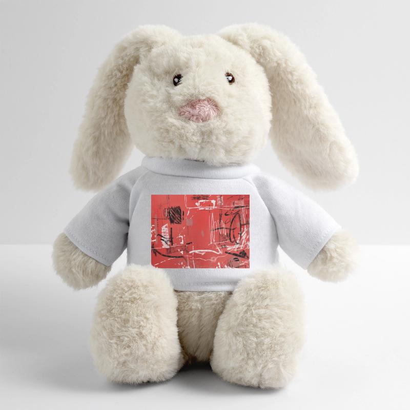 Urban Notation Lapin en peluche recyclé MiniFeet® Crème