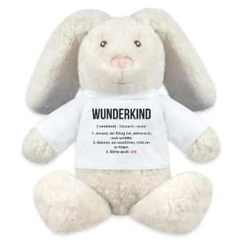 Wunderkind – Erfolg, während du schläfst - MiniFeet® RecycelHase® Creme - Weiß - Vorne